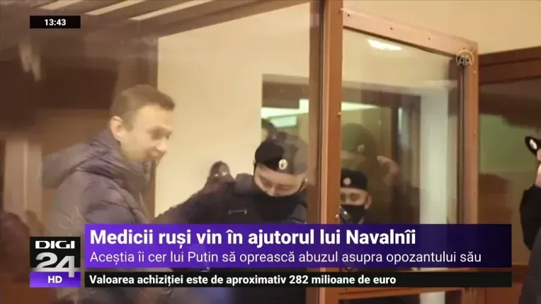 290 de medici rusi ii cer lui Vladimir Putin incetarea chinului la care este supus Aleksei Navalnii