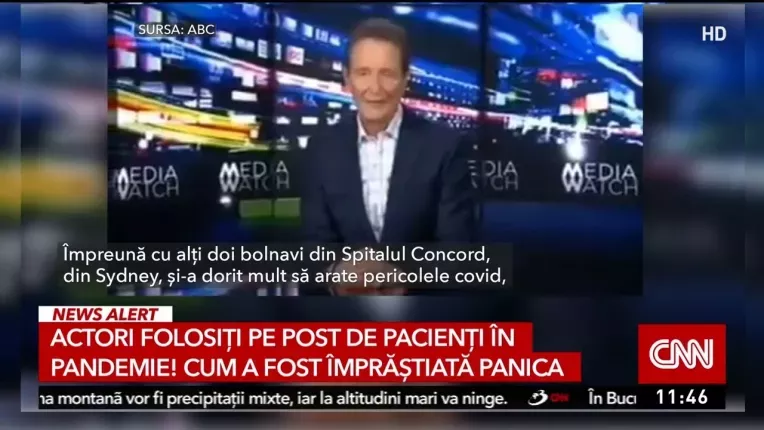 Actori folositi pe post de pacienti in pandemie. Cum s-a imprastiat panica prin intermediul lor