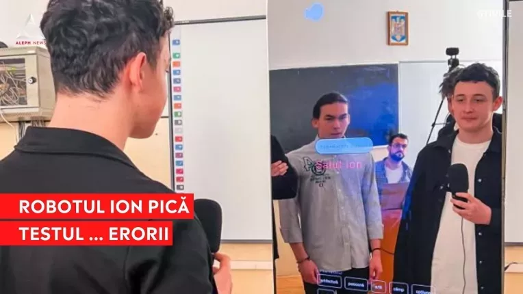 Consilierul - robot Ion s-a intalnit cu elevii