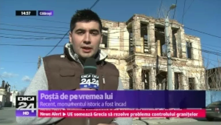 La Calarasi exista o cladire unicat in Romania, din pacate in stadiu de ruina: Posta de pe vremea regelui Carol I