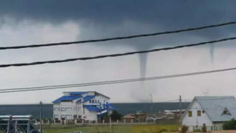 Puternica tornada la Vama Veche