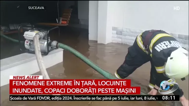 Romania a fost maturata de furtuna care a facut ravagii si in vestul Europei