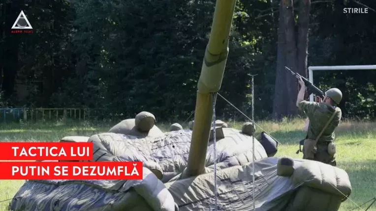 Rusii plaseaza tancuri gonflabile in Zaporojie