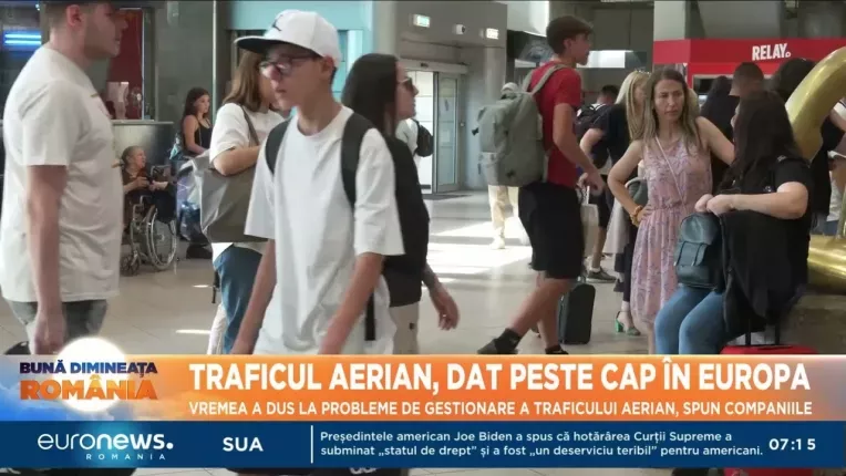 Traficul aerian, dat peste cap in Europa. Zeci de zboruri au fost intarziate pe Aeroportul Otopeni
